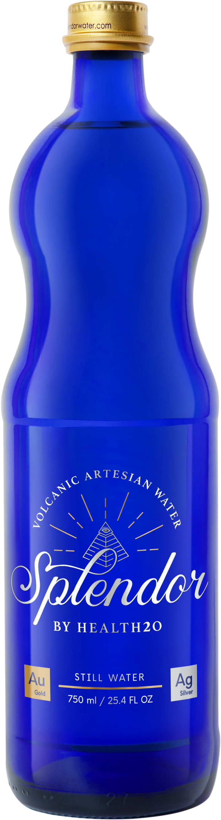 Volcanic Water with Gold & Silver — 750ML GLASS (25.4 FL OZ) 750ML 6 Pack
