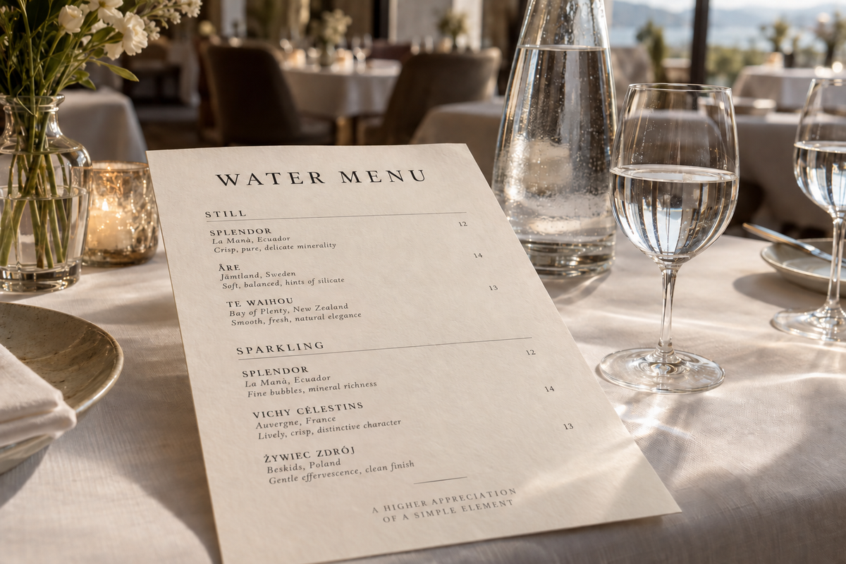 Water Has a Menu Now. And Honestly, It Makes Sense.