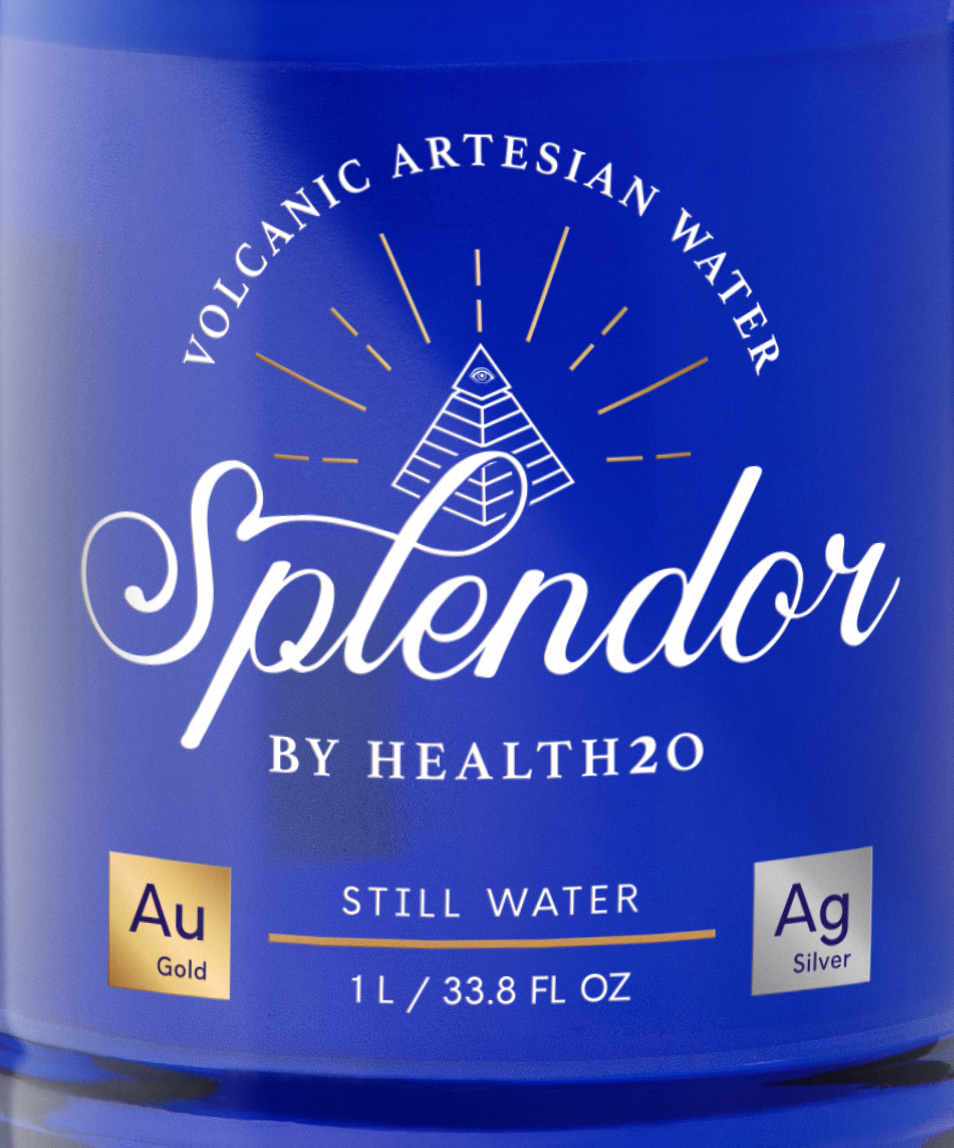 Splendor Water Thanksgiving Volcanic Water with Natural Gold & Silver — 1L (33.8 FL OZ) – Splendor